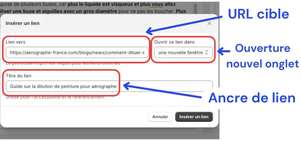 optimisation seo collection maillage interne boutique Shopify