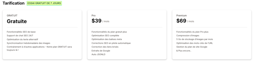 prix extension seo