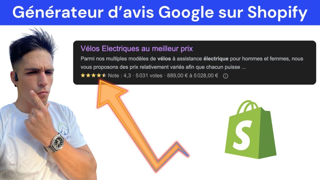 Générateur d’avis Google sur Shopify