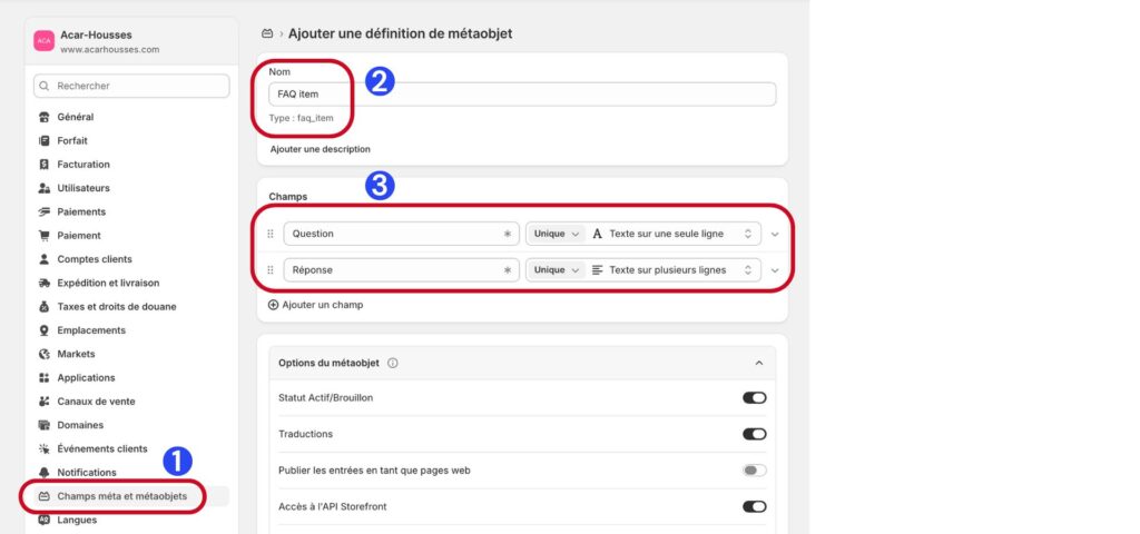 balisage JSON-LD FAQ dans Shopify