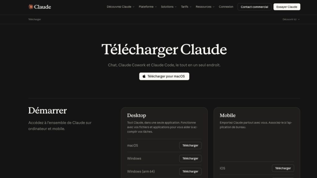 installation claude code desktop